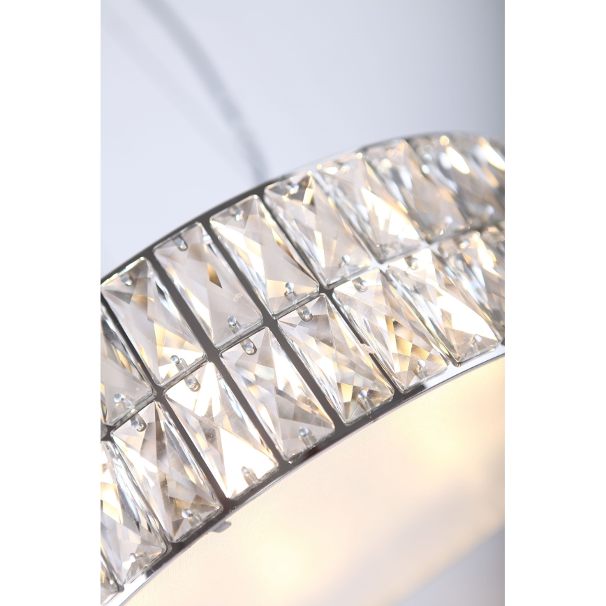 MAXLIGHT P0238 - Lestenec na vrvici DIAMANTE 6xG9/42W/230V pr. 46 cm sijajni krom