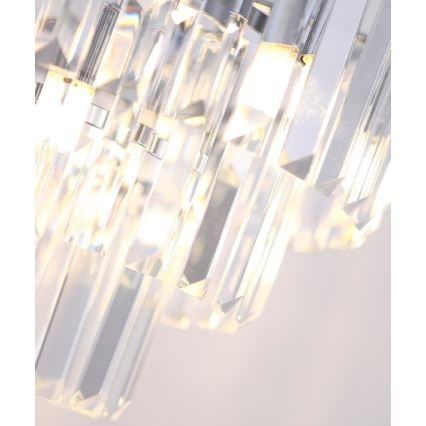 MAXLIGHT P0259 - Lestenec na vrvici MONACO 9xG9/40W/230V pr. 42 cm sijajni krom