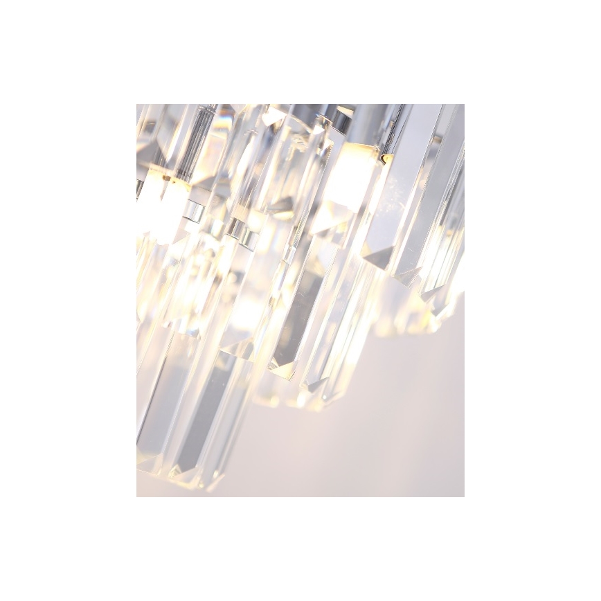 MAXLIGHT P0259 - Lestenec na vrvici MONACO 9xG9/40W/230V pr. 42 cm sijajni krom