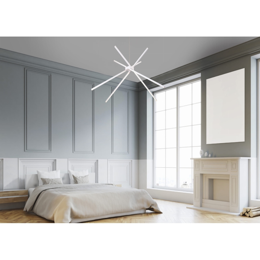 MAXLIGHT P0270 - LED Lestenec na vrvici PAJEK LED/33W/230V bela