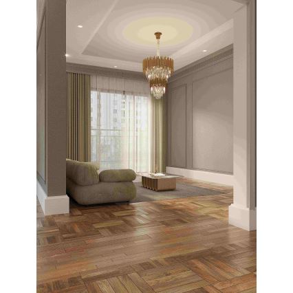 MAXLIGHT P0283 - Lestenec na verigi VOGUE 16xE14/40W/230V pr. 60 cm zlata