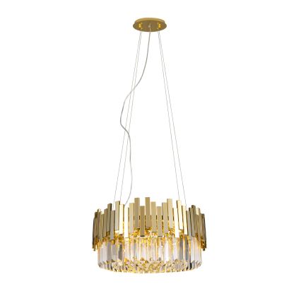 MAXLIGHT P0368 - Lestenec na vrvici TREND 8xE14/40W/230V pr. 45 cm zlata