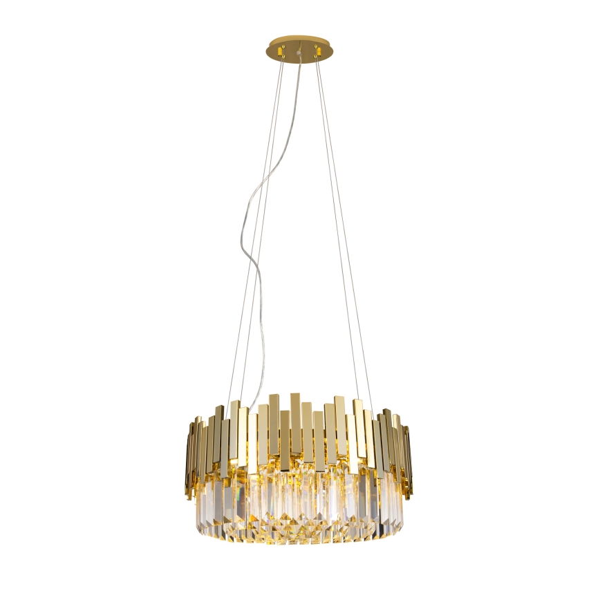 MAXLIGHT P0368 - Lestenec na vrvici TREND 8xE14/40W/230V pr. 45 cm zlata