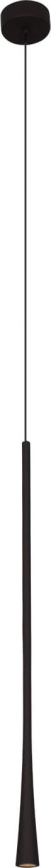 MAXLIGHT P0373 - LED Lestenec na vrvici KAVA LED/7W/230V pr. 3 cm črna