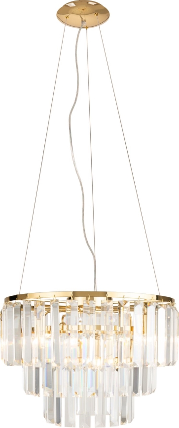 MAXLIGHT P0423 - Lestenec na vrvici MONACO 9xG9/40W/230V pr. 42 cm zlata