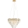MAXLIGHT P0424 - Lestenec na vrvici MONACO 15xG9/40W/230V pr. 60 cm zlata