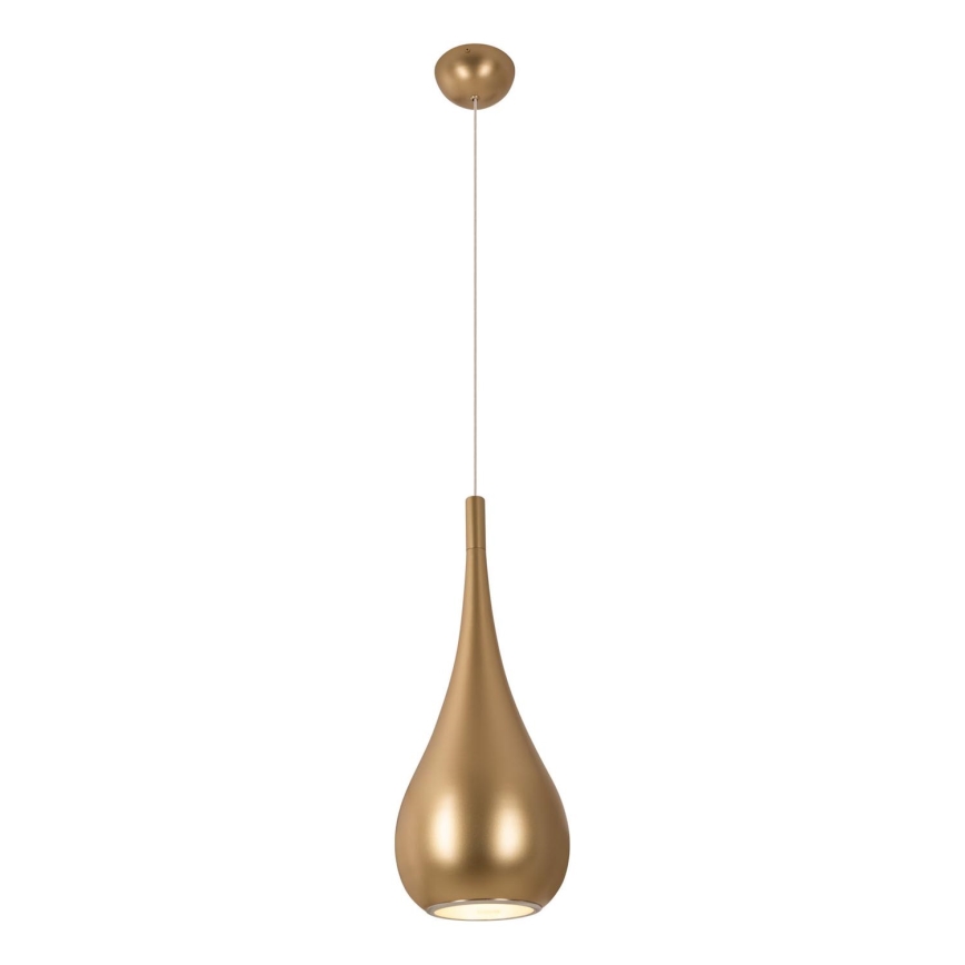 MAXLIGHT P0436 - Lestenec na vrvici DROP 1xE27/40W/230V pr. 20 cm zlata