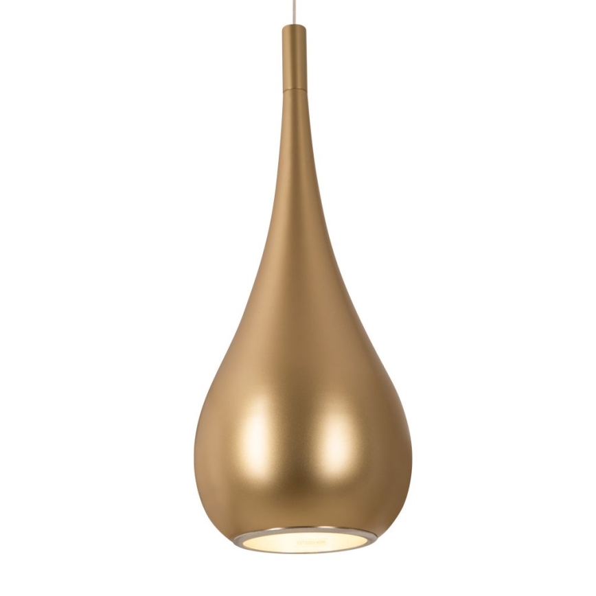 MAXLIGHT P0436 - Lestenec na vrvici DROP 1xE27/40W/230V pr. 20 cm zlata