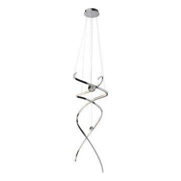 MAXLIGHT P0482D - LED Zatemnitveni lestenec na vrvici RITZ LED/100W/230V pr. 60 cm CRI 90 sijajni krom