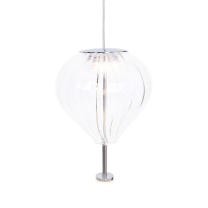 MAXLIGHT P0527 - LED Lestenec na vrvici PALLONCINI 2xLED/3W/230V pr. 12 cm prozorna
