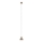 MAXLIGHT P0530 - LED Lestenec na vrvici SIGNATURE LED/8W/230V pr. 15 cm medenina/prozorna