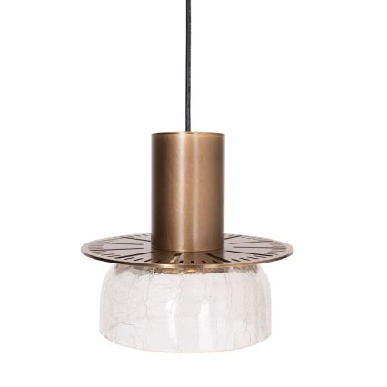 MAXLIGHT P0530 - LED Lestenec na vrvici SIGNATURE LED/8W/230V pr. 15 cm medenina/prozorna