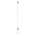 MAXLIGHT P0531 - LED Lestenec na vrvici SIGNATURE LED/8W/230V pr. 15 cm medenina/prozorna