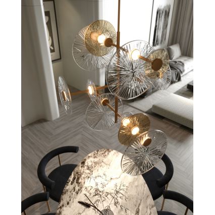 MAXLIGHT P0541 - LED Lestenec na drogu ALLURE 14xLED/5W/230V pr. 60 cm zlata