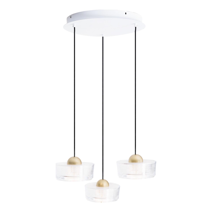 MAXLIGHT P0543 - LED Lestenec na vrvici LIPARI LED/22W/230V pr. 35 cm prozorna