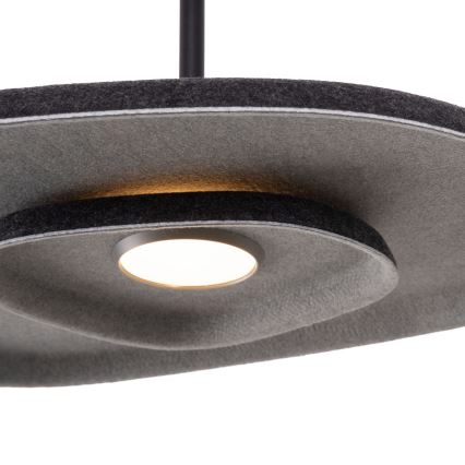 MAXLIGHT P0560 - LED Lestenec na vrvici DEUX LED/5W/230V črna