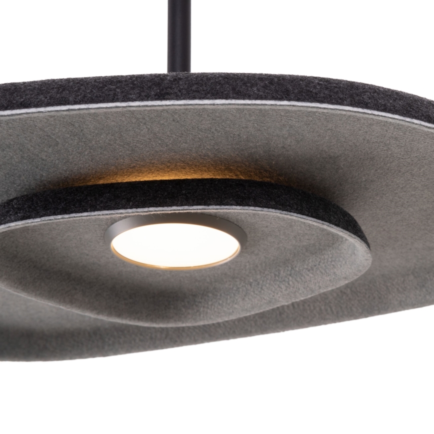 MAXLIGHT P0560 - LED Lestenec na vrvici DEUX LED/5W/230V črna