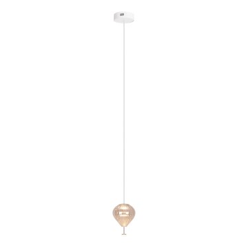 MAXLIGHT P0575 - LED Lestenec na vrvici PALLONCINI 2xLED/3W/230V pr. 12 cm bež