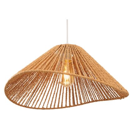 MAXLIGHT P0577 - Lestenec na vrvici AMALFI 1xE27/15W/230V pr. 45 cm bež