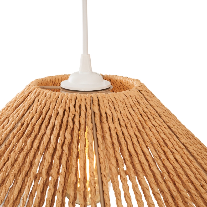 MAXLIGHT P0577 - Lestenec na vrvici AMALFI 1xE27/15W/230V pr. 45 cm bež