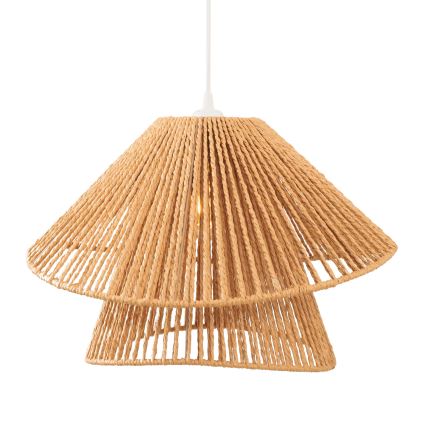 MAXLIGHT P0578 - Lestenec na vrvici AMALFI 1xE27/15W/230V pr. 45 cm bež