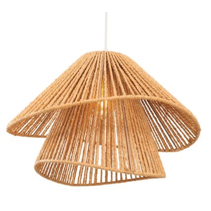 MAXLIGHT P0578 - Lestenec na vrvici AMALFI 1xE27/15W/230V pr. 45 cm bež