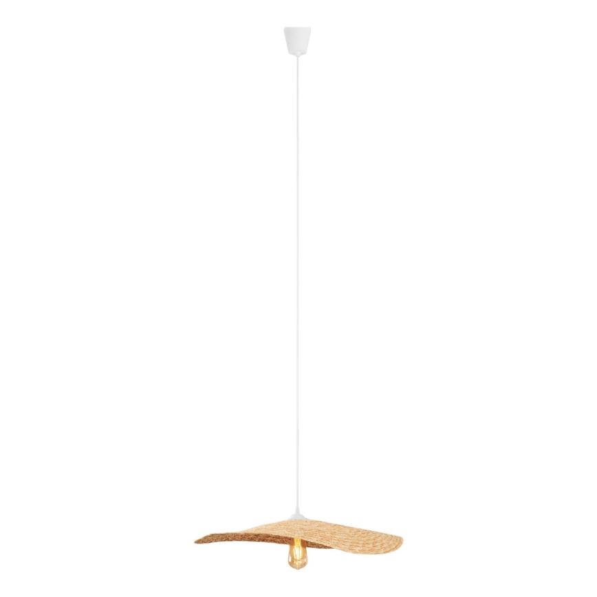 MAXLIGHT P0581 - Lestenec na vrvici NAP 1xE27/15W/230V pr. 60 cm bež