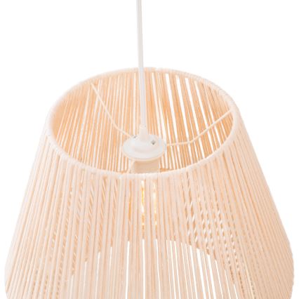 MAXLIGHT P0584 - Lestenec na vrvici PRASLIN 1xE27/15W/230V pr. 44 cm bež