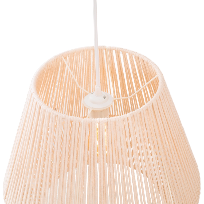 MAXLIGHT P0584 - Lestenec na vrvici PRASLIN 1xE27/15W/230V pr. 44 cm bež