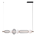 MAXLIGHT P0593 - LED Lestenec na vrvici BORA LED/29W/230V bela/črna