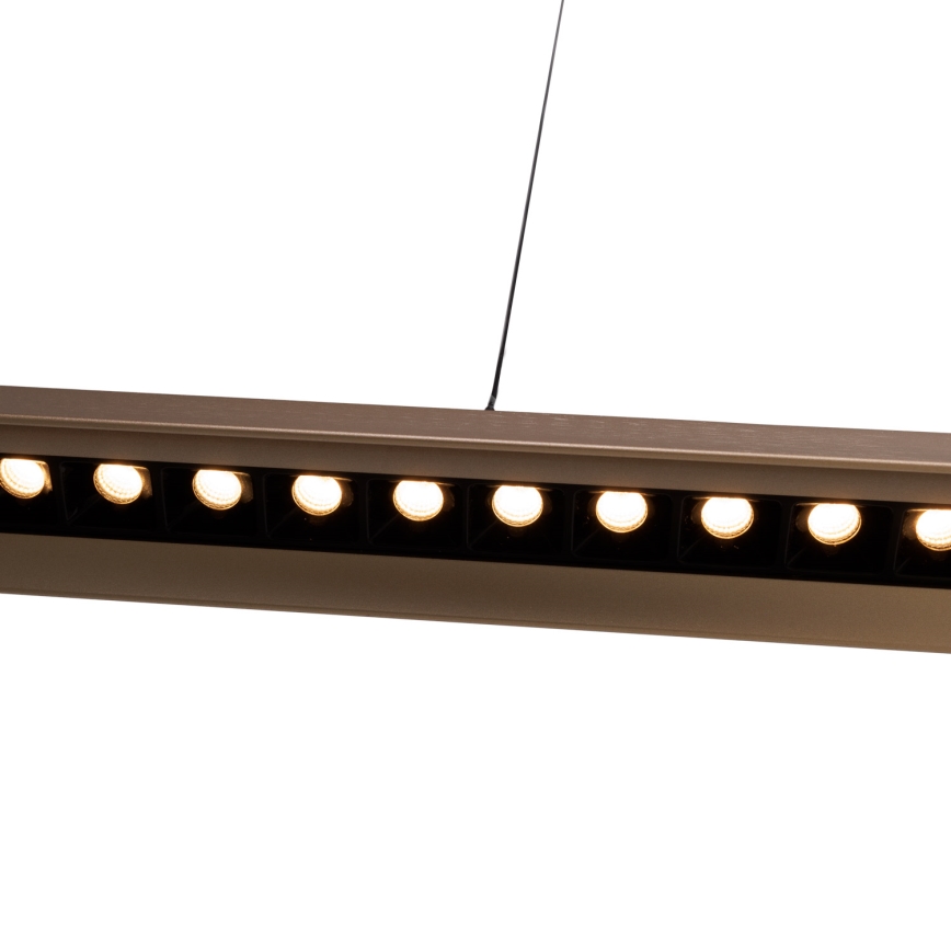 MAXLIGHT P0594 - LED Zatemnitveni lestenec na vrvici JO-JO LED/38W/230V 2700/4500/5500K medenina
