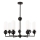 MAXLIGHT P0632 - Lestenec na palici NOVA, 7xG9/7W/230V, premer 70 cm, črna