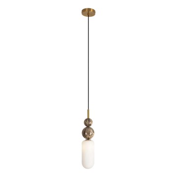 MAXLIGHT P0642 - Viseči lestenec na kablu NOVA 1xG9/12W/230V, premer 12 cm, zlata