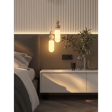 MAXLIGHT P0642 - Viseči lestenec na kablu NOVA 1xG9/12W/230V, premer 12 cm, zlata
