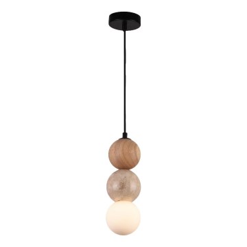 MAXLIGHT P0664 - Viseča svetilka na kablu ALICE 1xG9/7W/230V Ø 10 cm črna/bež