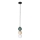 MAXLIGHT P0665 - Lestenec na vrvici ALICE 1xG9/7W/230V, premer 10 cm, črna