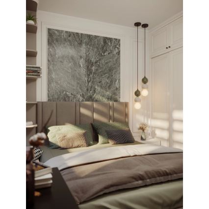 MAXLIGHT P0665 - Lestenec na vrvici ALICE 1xG9/7W/230V, premer 10 cm, črna