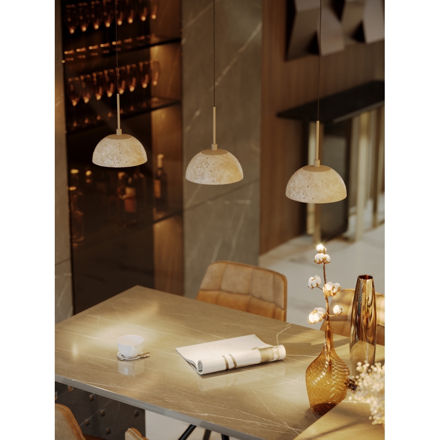 MAXLIGHT P0666 - LED lestenec na vrvici CUCCINA LED/57W/230V premer 15 cm bež