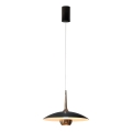 MAXLIGHT P0676 - LED lestenec na jeklenem kablu MANUKA LED/12W/230V premer 28 cm zlata/črna