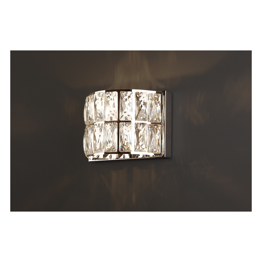 MAXLIGHT W0204 - Stenska svetilka DIAMANTE 1xG9/42W/230V sijajni krom