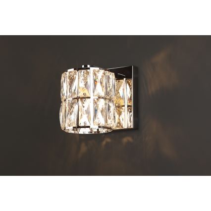 MAXLIGHT W0205 - Stenska svetilka DIAMANTE 1xG9/42W/230V sijajni krom