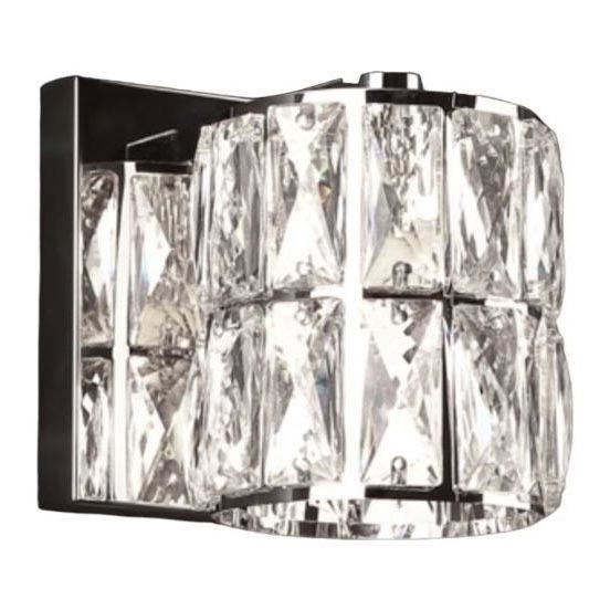 MAXLIGHT W0205 - Stenska svetilka DIAMANTE 1xG9/42W/230V sijajni krom