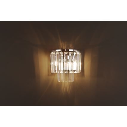 MAXLIGHT W0209 - Stenska svetilka MONACO 2xG9/40W/230V sijajni krom