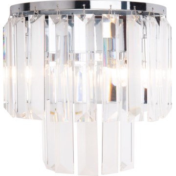 MAXLIGHT W0209 - Stenska svetilka MONACO 2xG9/40W/230V sijajni krom
