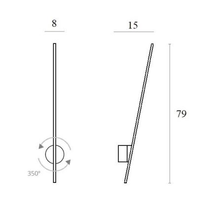 MAXLIGHT W0212 - LED Zunanja stenska svetilka PAJEK LED/8,4W/230V IP44 bela