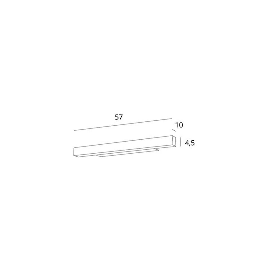MAXLIGHT W0263 - LED Zatemnitvena kopalniška osvetlitev ogledala LINEAR LED/18W/230V 57 cm IP44 bela