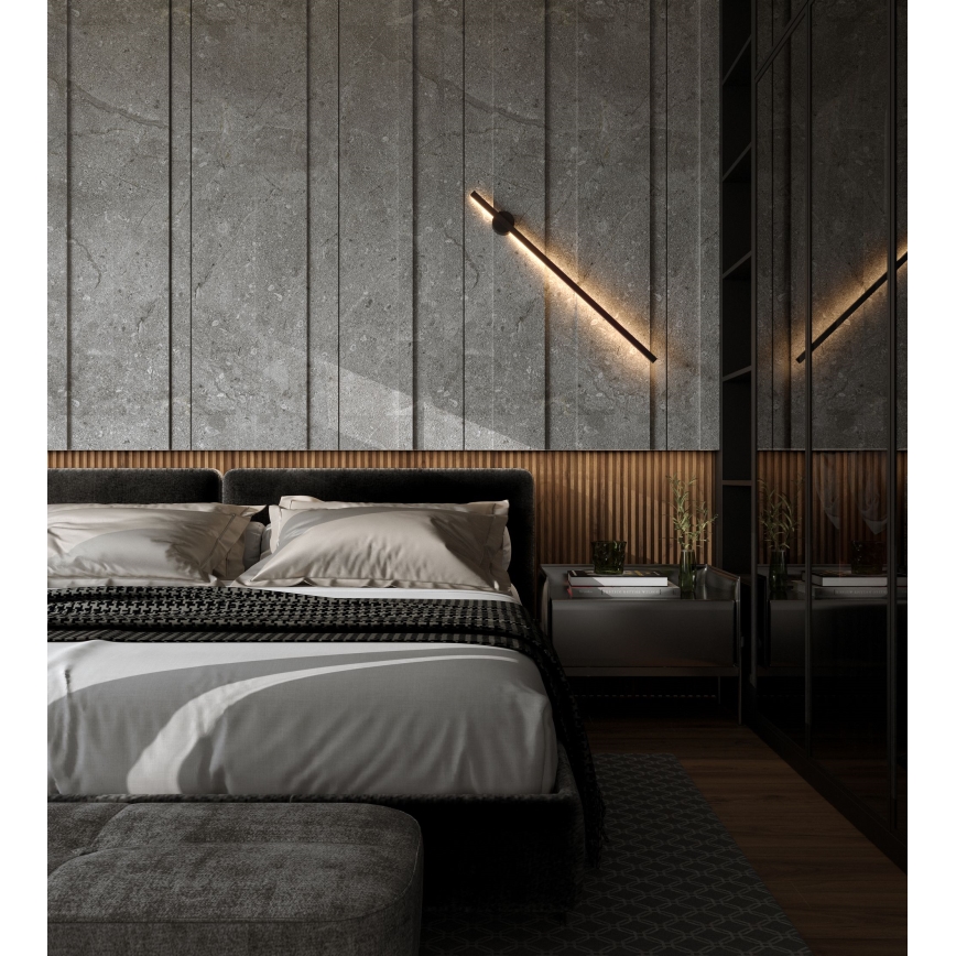 MAXLIGHT W0267 - LED Zunanja stenska svetilka PAJEK LED/8,4W/230V IP44 črna