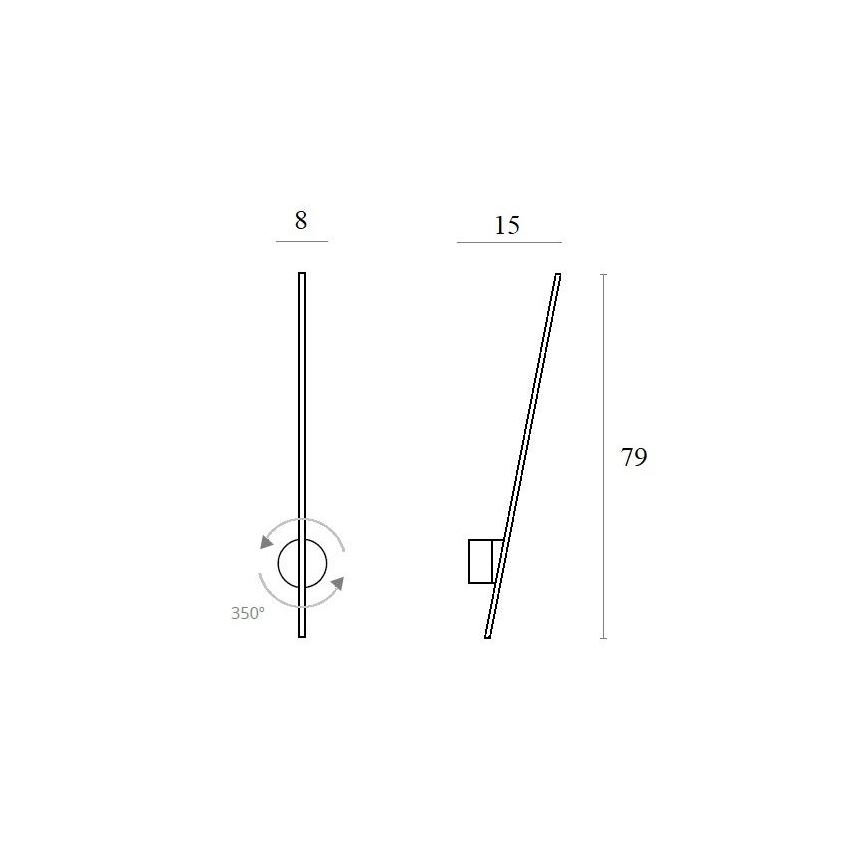 MAXLIGHT W0267 - LED Zunanja stenska svetilka PAJEK LED/8,4W/230V IP44 črna