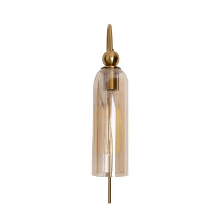 MAXLIGHT W0332 - Stenska svetilka CAMPANILA 1xE27/40W/230V medenina/bež