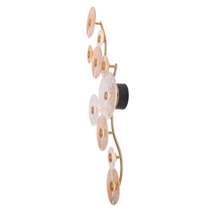 MAXLIGHT W0354 - LED Stenska svetilka ALLURE 10xLED/4,3W/230V zlata